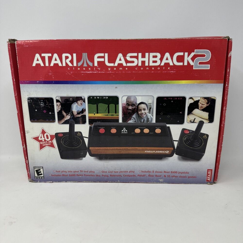 Atari Classic Game Console Flashback 2 40 Games Original